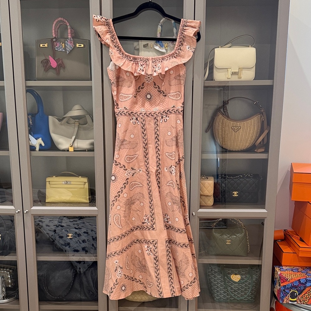 Sandro Pink Paisley Dress